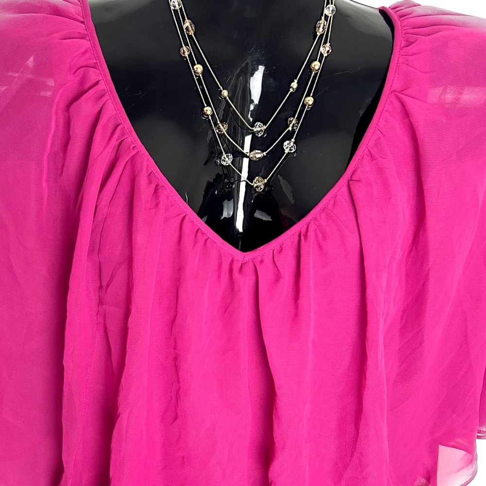 Fuchsia Sequin Bottom Dress - Picture 10 of 12